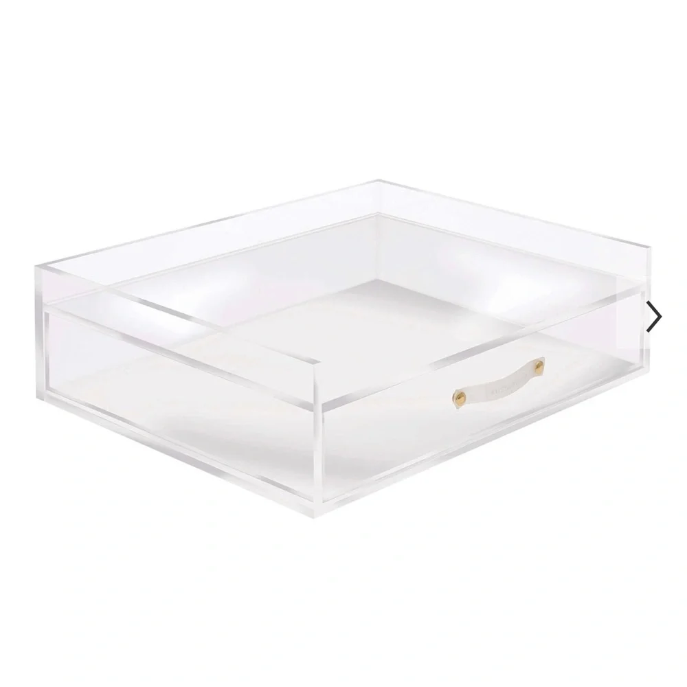 West Elm Acrylic Organizer Tray with Drawer